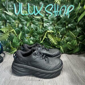 Hoka One One Bondi SR Triple Black - 1110521-BBLC Women Size 6.5